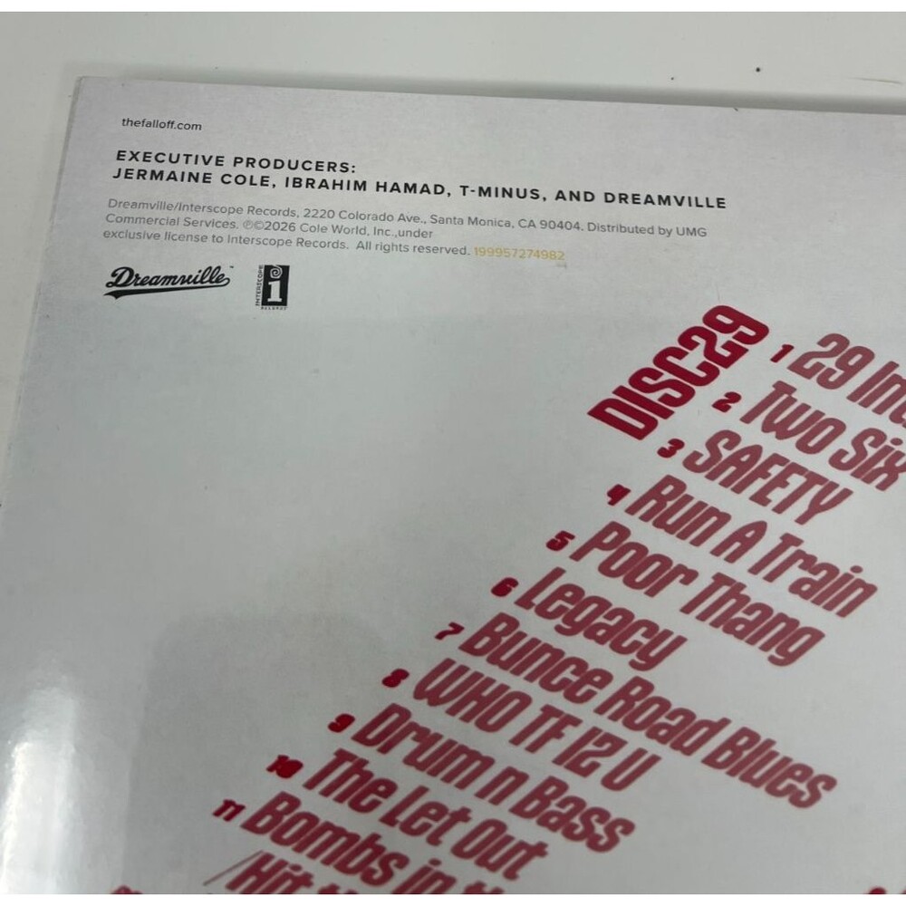 J. Cole The Fall-Off Vinyl Limited "Stealth Edition" 4LP First Pressing Record - Picture 6 of 7